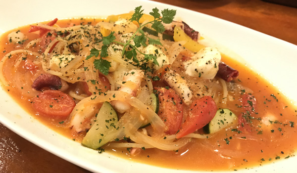 たことモッツアレラのトマトパスタ／1,200円