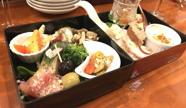 お重の前菜盛合せ／1,280円