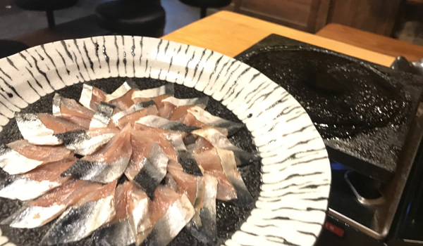 さんまの焼きしゃぶ/680円