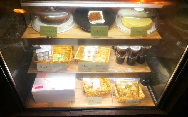 ケーキ、クッキー、コーヒーゼリー