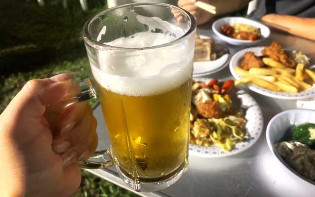 生ビールはやっぱりスーパードライで!