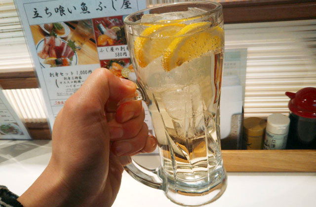 魚屋の立ち喰い魚 ふじ屋